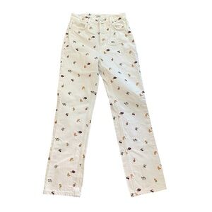REFORMATION Cynthia Fruitloops High Rise Straight Jeans